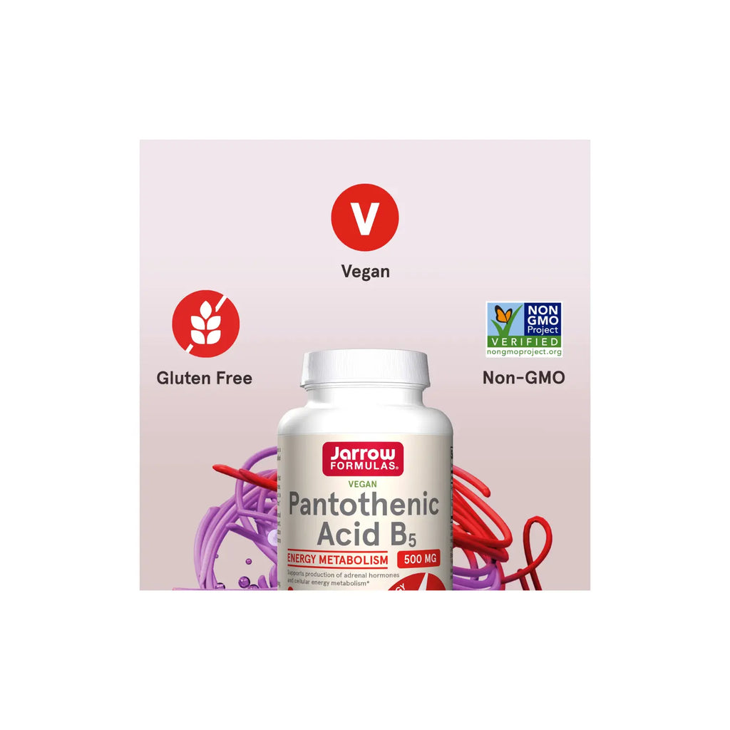 Jarrow Formulas Ácido pantoténico con B5 500mg 100 vcaps sfn