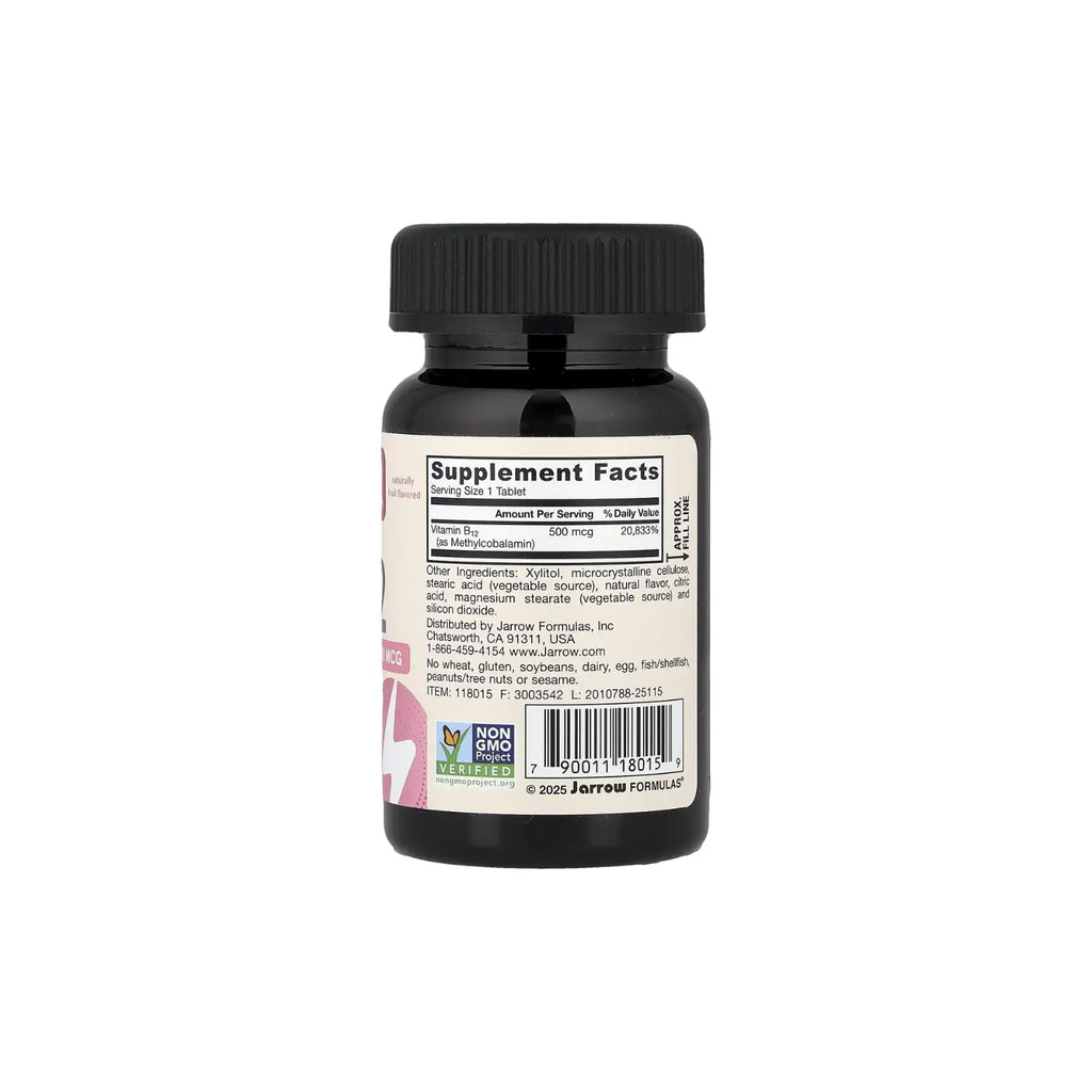 Jarrow Formulas, Metil B12  500 mcg, 100 masticables sfn