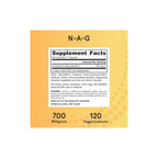 Jarrow Formulas NAG 700 mg 120 capsulas vegetales sfn