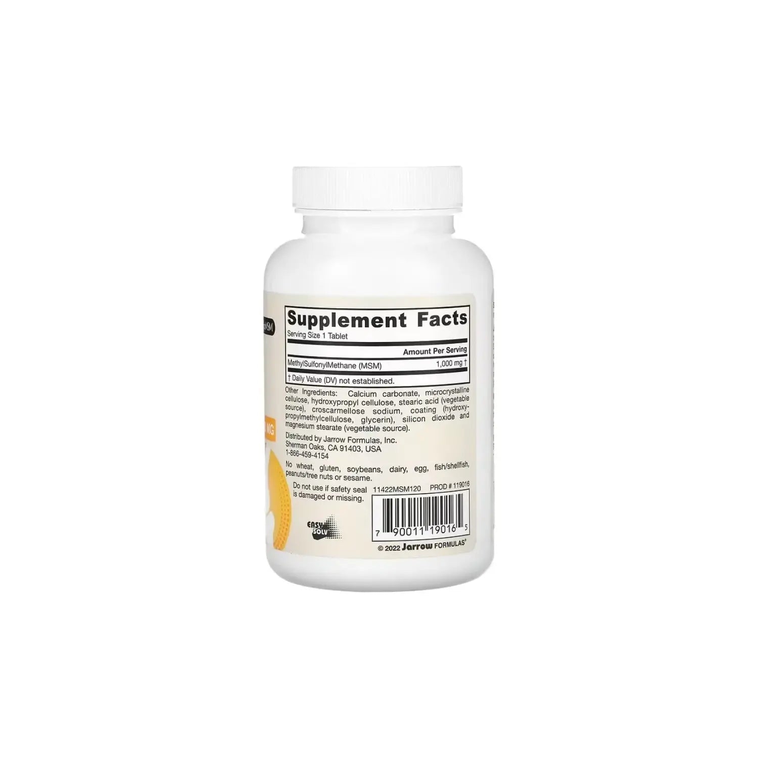 Jarrow Formulas MSM 1000 mg 120 comprimidos sfn