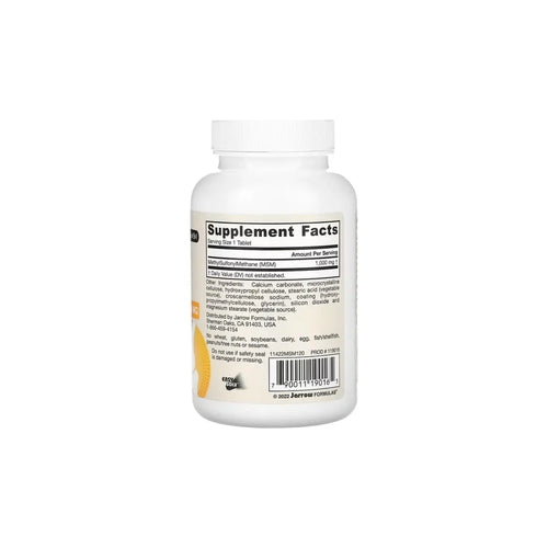 Jarrow Formulas MSM 1000 mg 120 comprimidos sfn