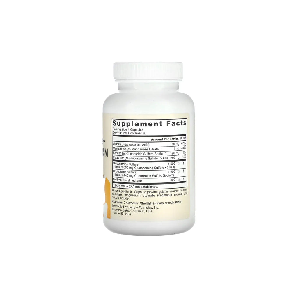 Jarrow formulas glucosamina, condroitina y msm 120 caps sfn