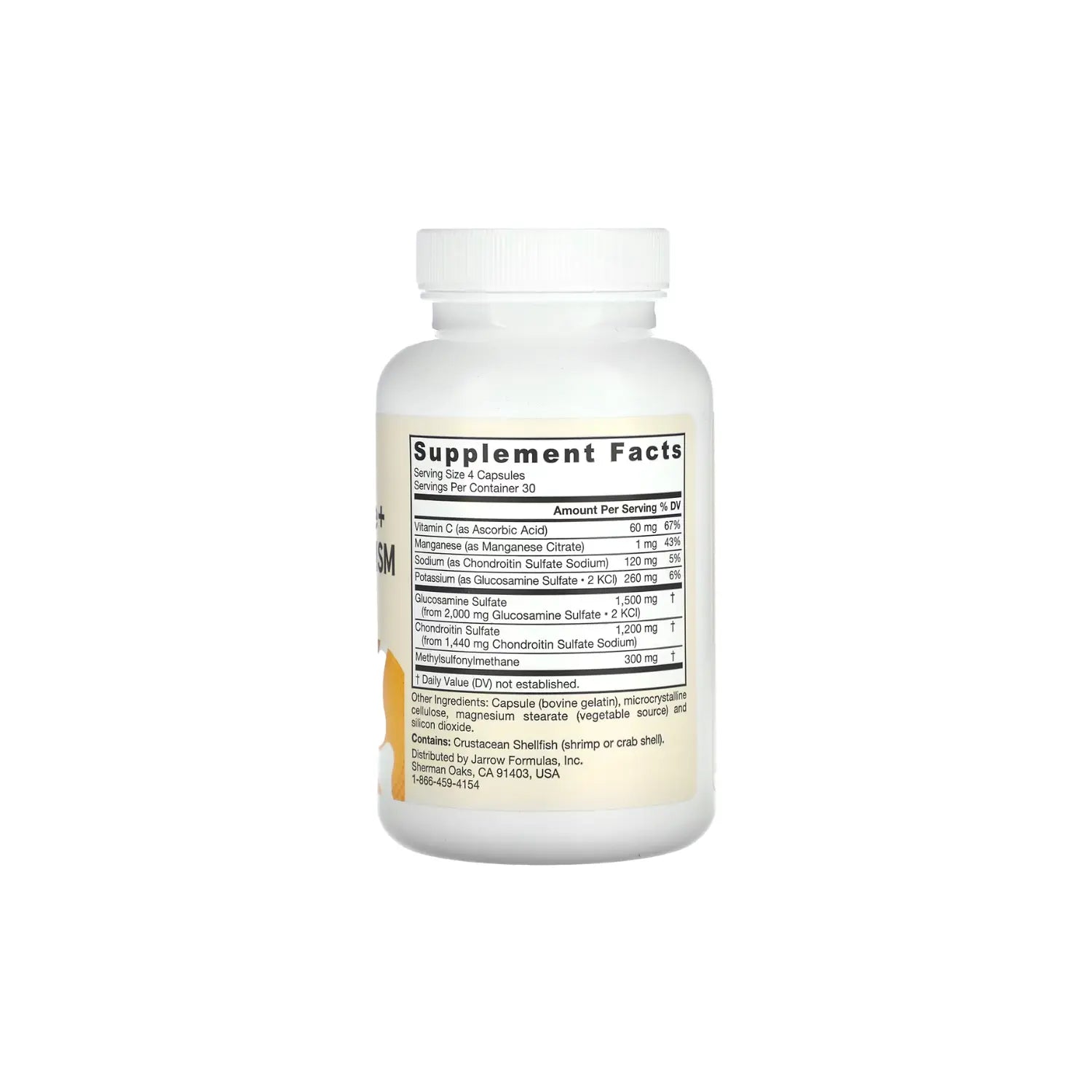 Jarrow formulas glucosamina, condroitina y msm 120 caps sfn