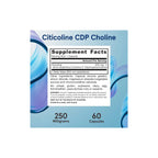 Jarrow Formulas Citicolina Cdp Colina 250 Mg 60 Cápsulas sfn
