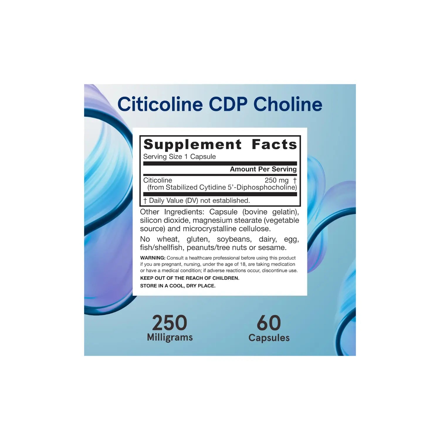 Jarrow Formulas Citicolina Cdp Colina 250 Mg 60 Cápsulas sfn