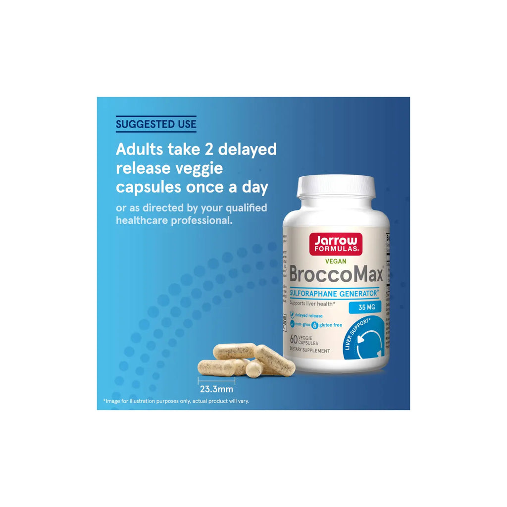 Jarrow Formulas, BroccoMax 35 mg, 60 cápsulas vegetales sfn