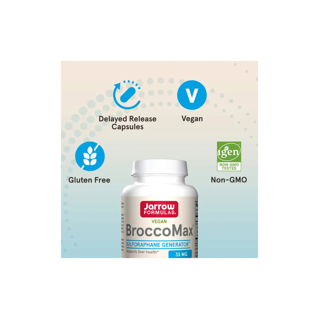 Jarrow Formulas, BroccoMax 35 mg, 60 cápsulas vegetales sfn