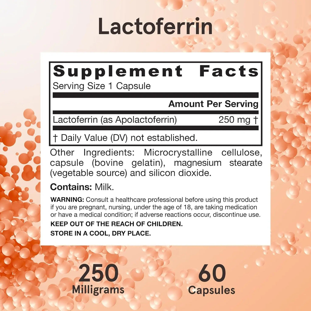 Jarrow Formulas Lactoferrina Liofilizada 250 mg 60 caps sfn