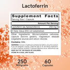 Jarrow Formulas Lactoferrina Liofilizada 250 mg 60 caps sfn