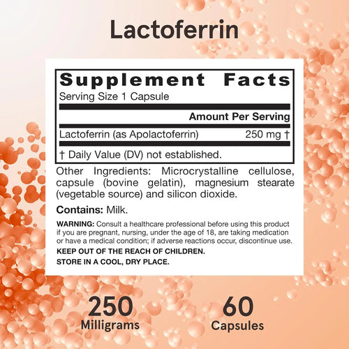 Jarrow Formulas Lactoferrina Liofilizada 250 mg 60 caps sfn