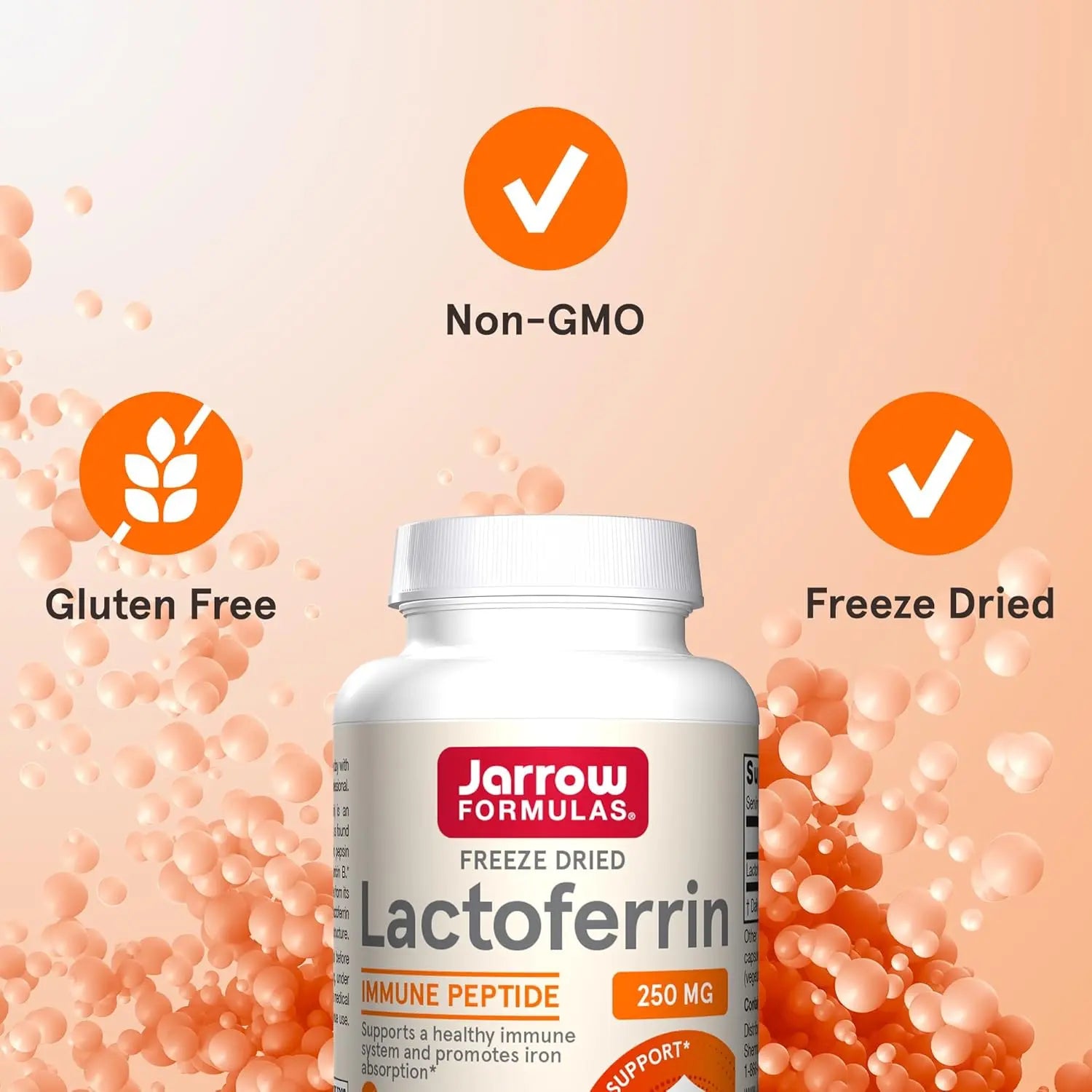 Jarrow Formulas Lactoferrina Liofilizada 250 mg 60 caps sfn