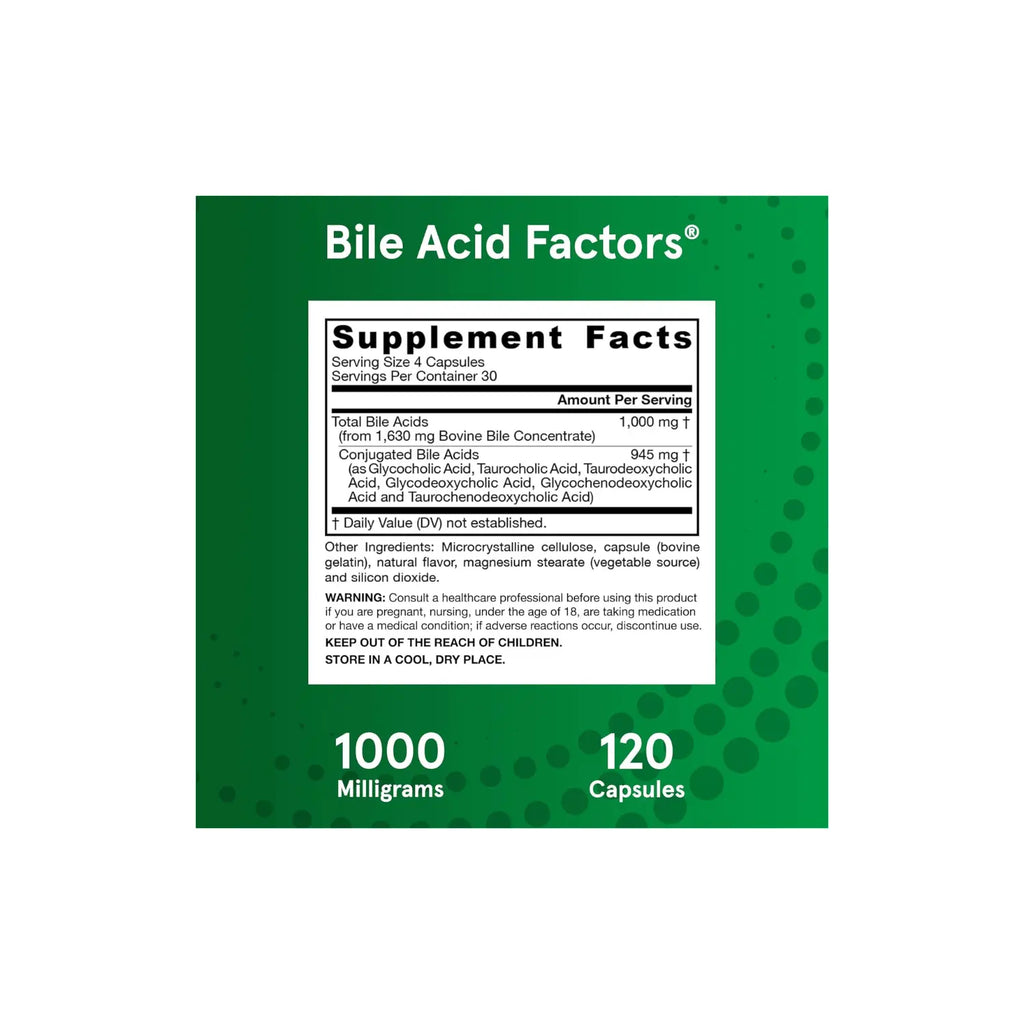 Jarrow Formulas Bile Ácidos biliares 120 caps sfn