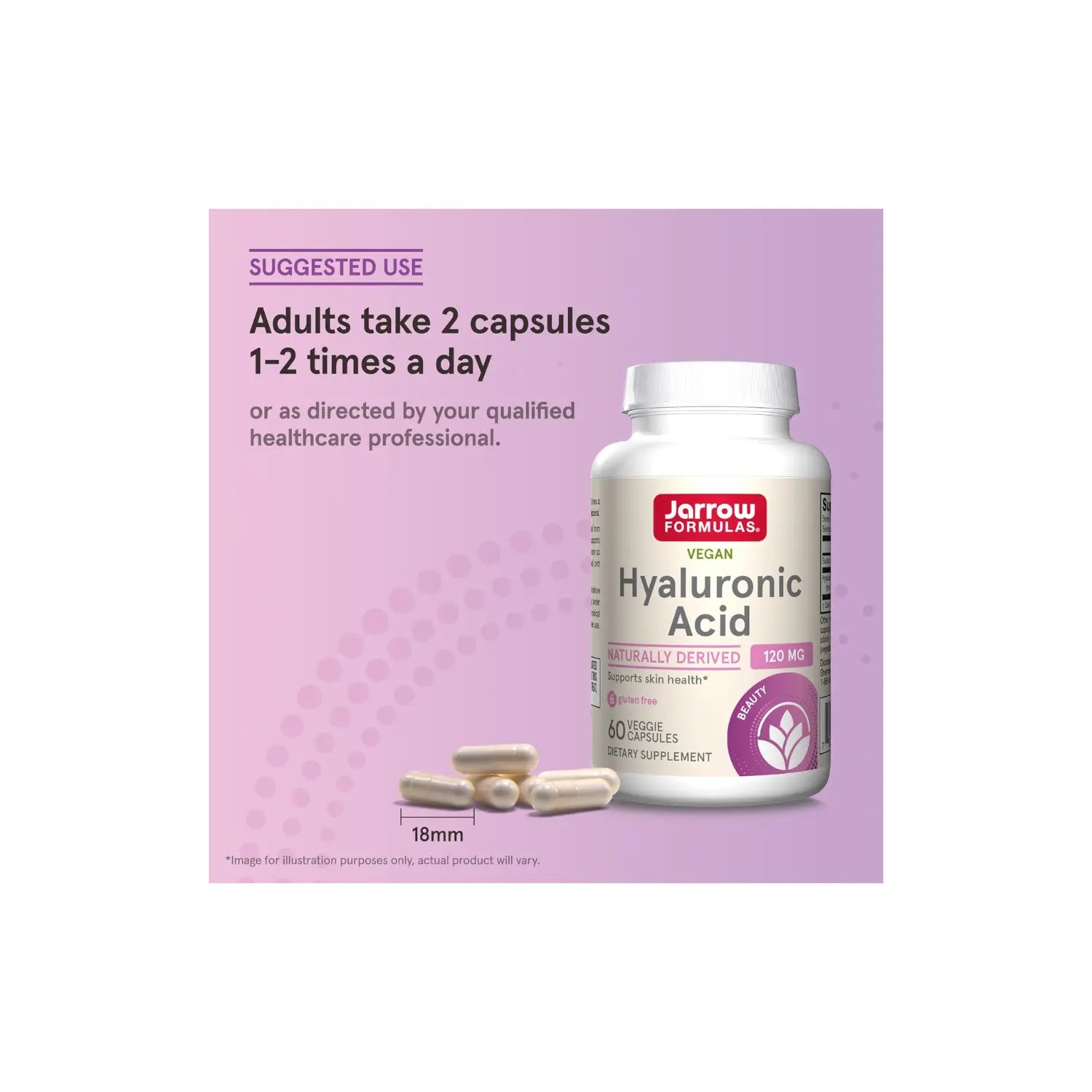Jarrow Formulas Ácido hialurónico vegano 60 mg 60 caps sfn