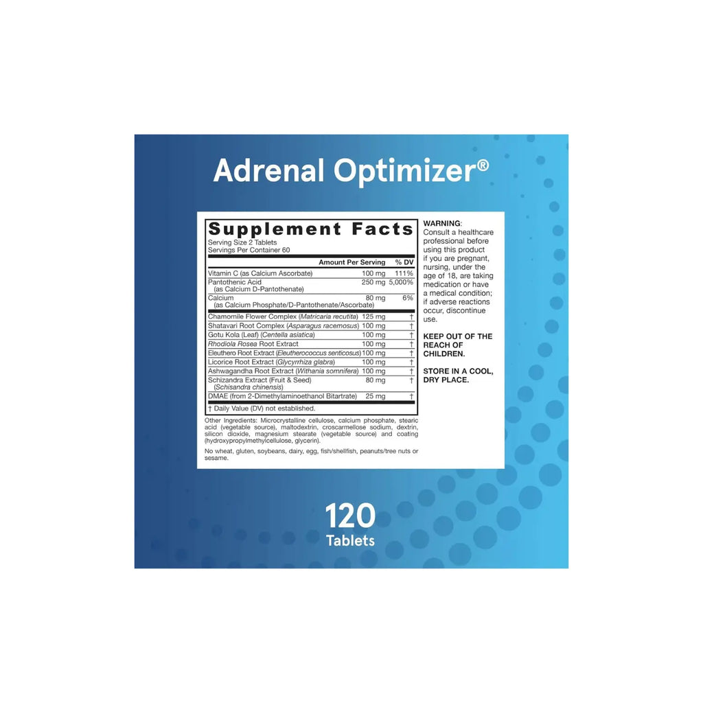 Jarrow Formulas Adrenal Optimizer 120 tabletas Sfn