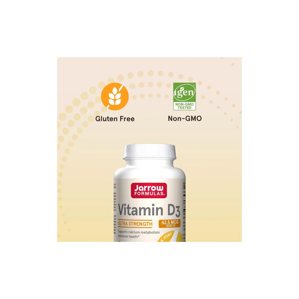 Jarrow Formulas Vitamina D3 62,5 mcg (2500 UI) 100 sgels sfn