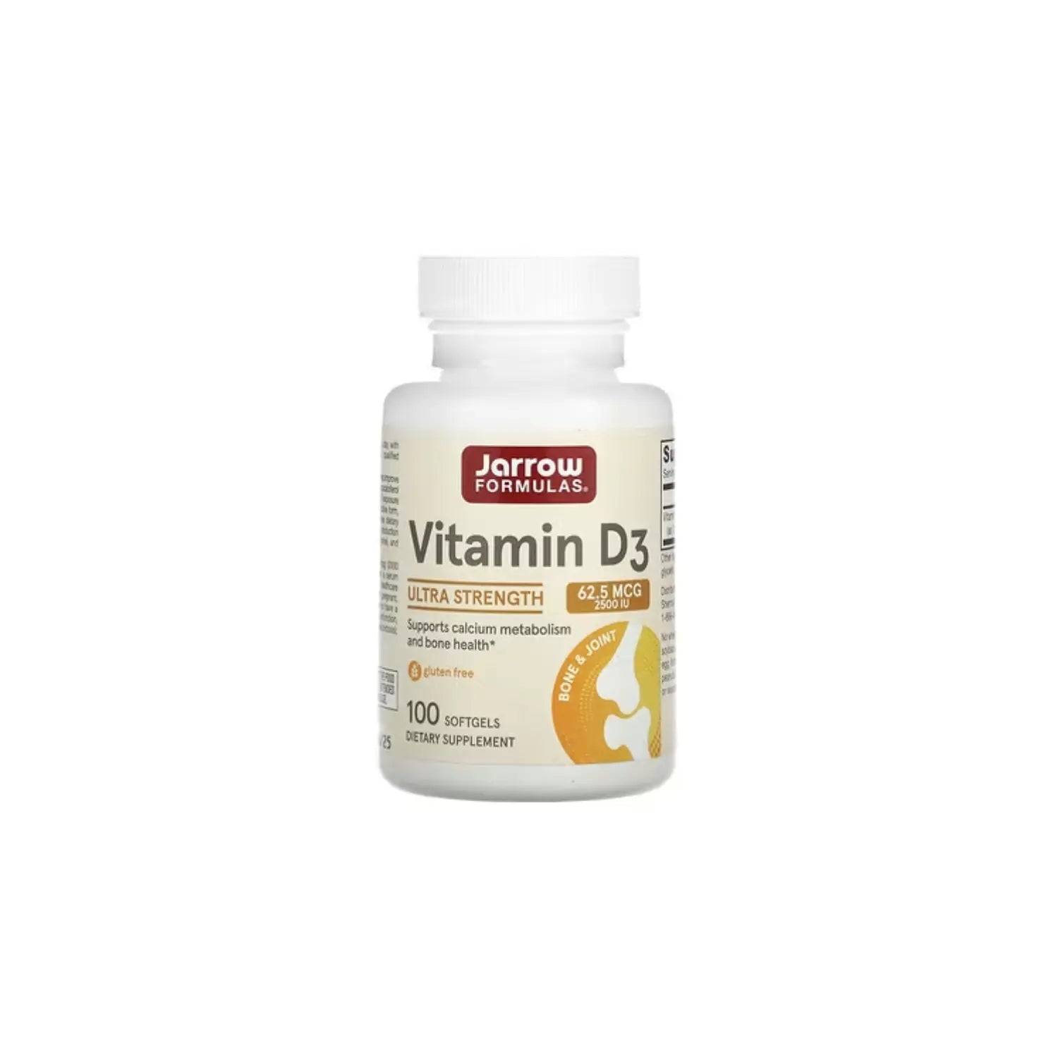 Jarrow Formulas Vitamina D3 62,5 mcg (2500 UI) 100 sgels sfn
