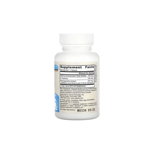 Jarrow Formulas GABA Soothe 30 capsulas vegetales sfn