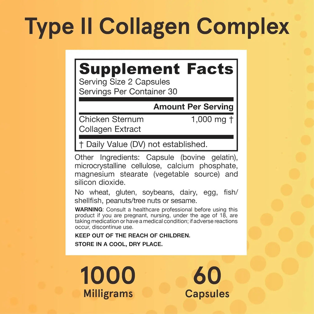 Jarrow Formulas Complejo de colágeno de tipo II, 60 caps sfn