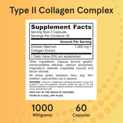 Jarrow Formulas Complejo de colágeno de tipo II, 60 caps sfn