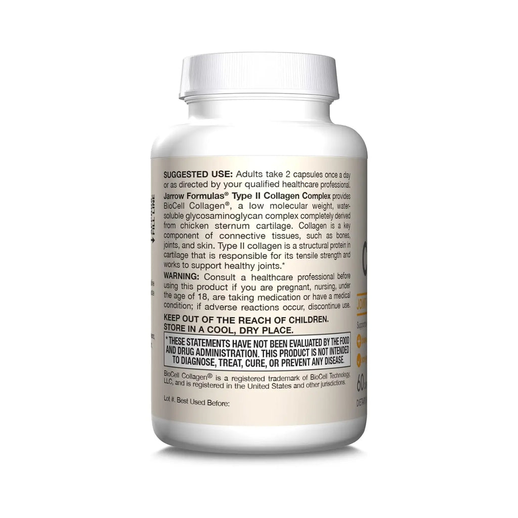 Jarrow Formulas Complejo de colágeno de tipo II, 60 caps sfn