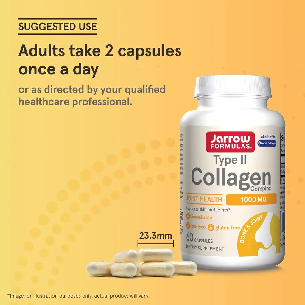 Jarrow Formulas Complejo de colágeno de tipo II, 60 caps sfn