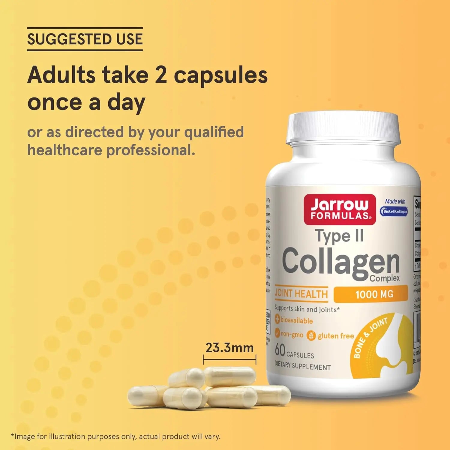 Jarrow Formulas Complejo de colágeno de tipo II, 60 caps sfn