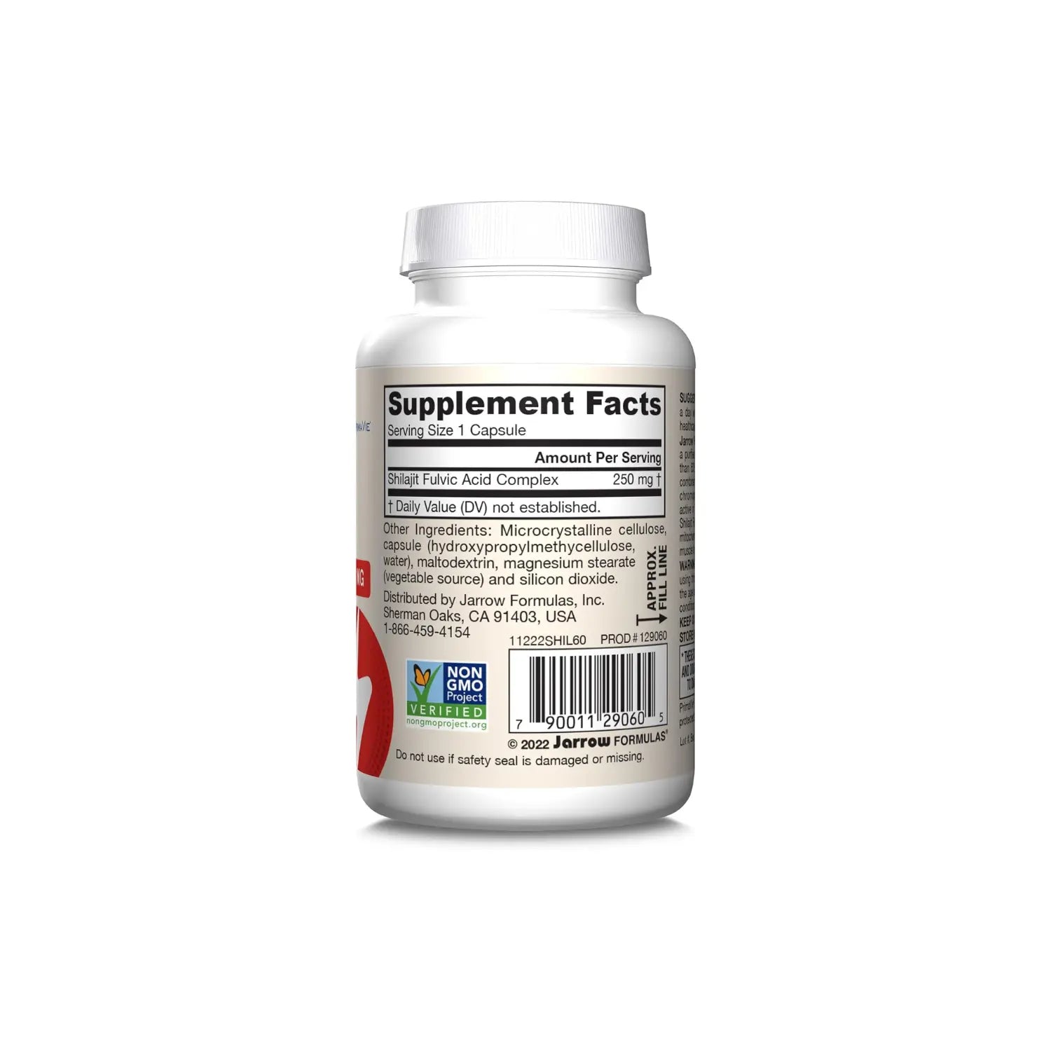 Jarrow Formulas shilajit Complejo ácido fúlvico 60 caps sfn