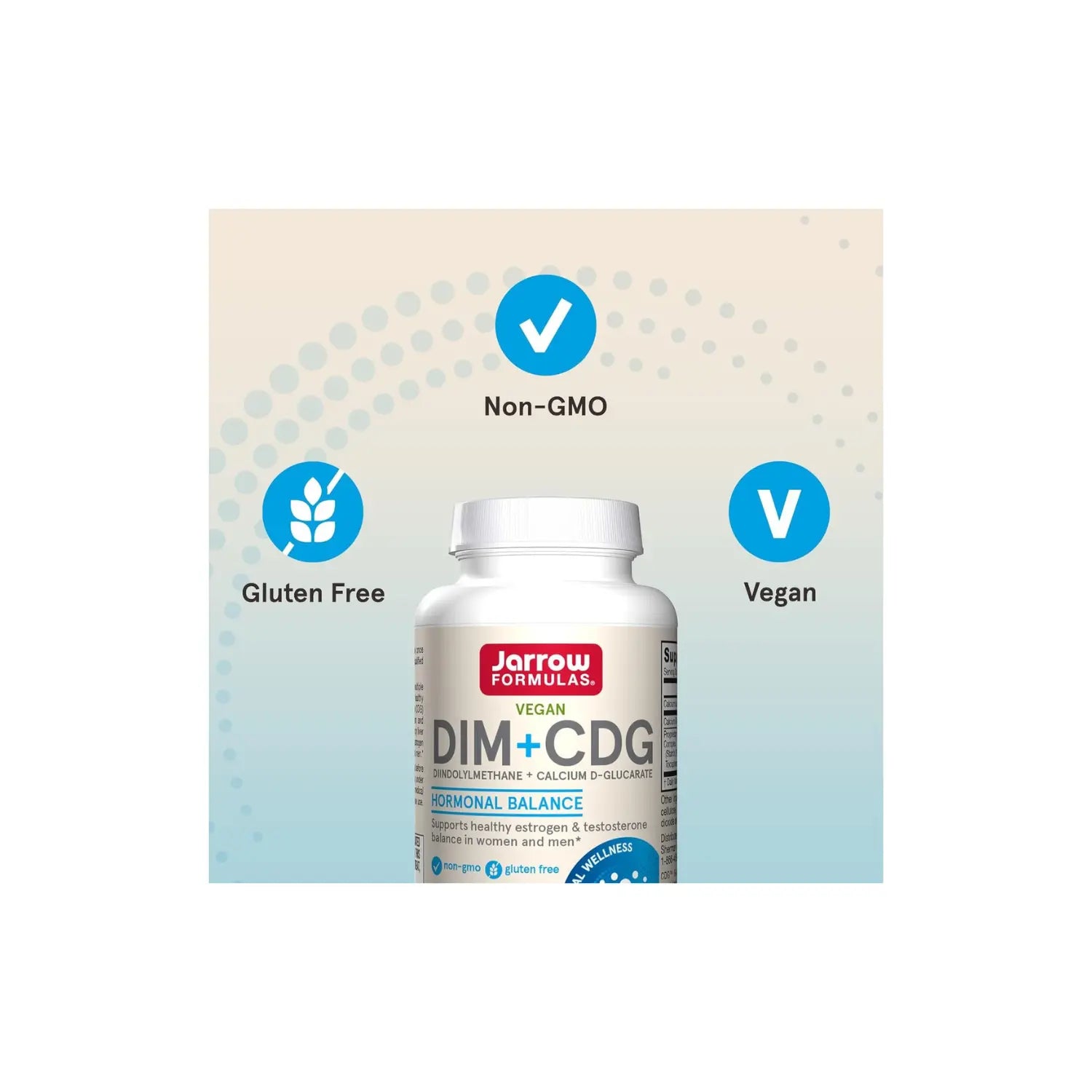 Jarrow Formulas DIM + CDG desintoxicación 30 capsulas sfn