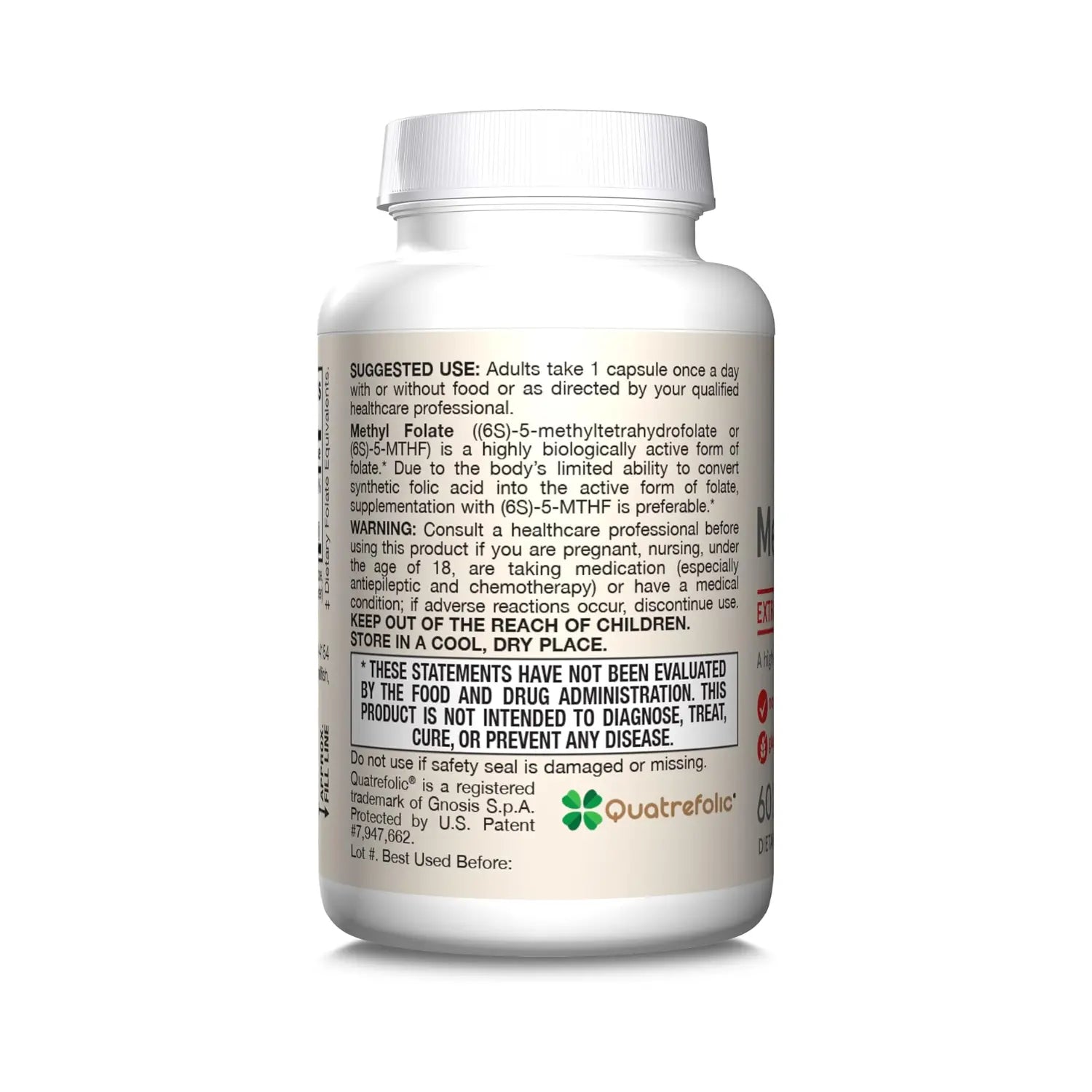 Jarrow Formulas Methyl folate Metilfolato 400mcg 60Vcaps Sfn