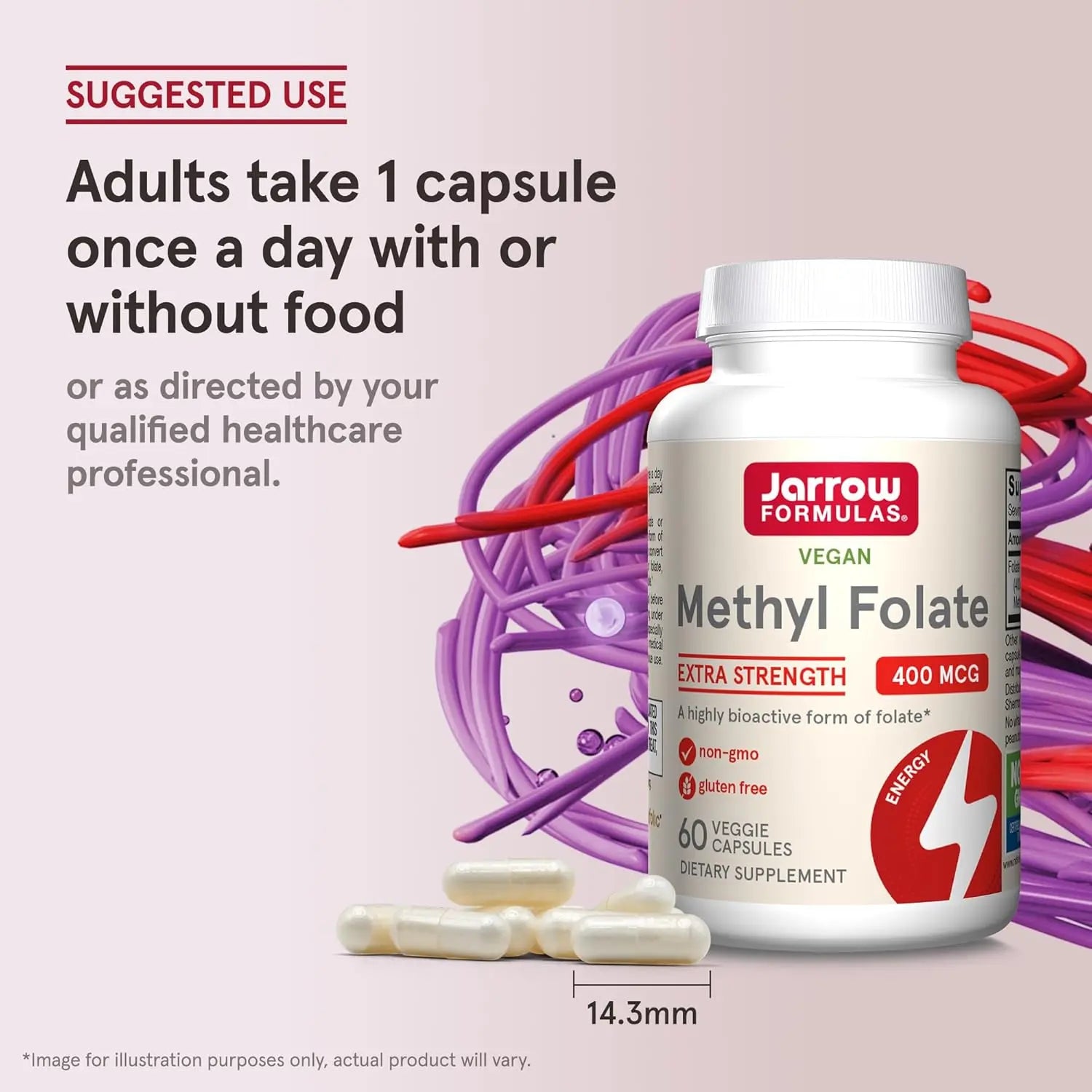 Jarrow Formulas Methyl folate Metilfolato 400mcg 60Vcaps Sfn