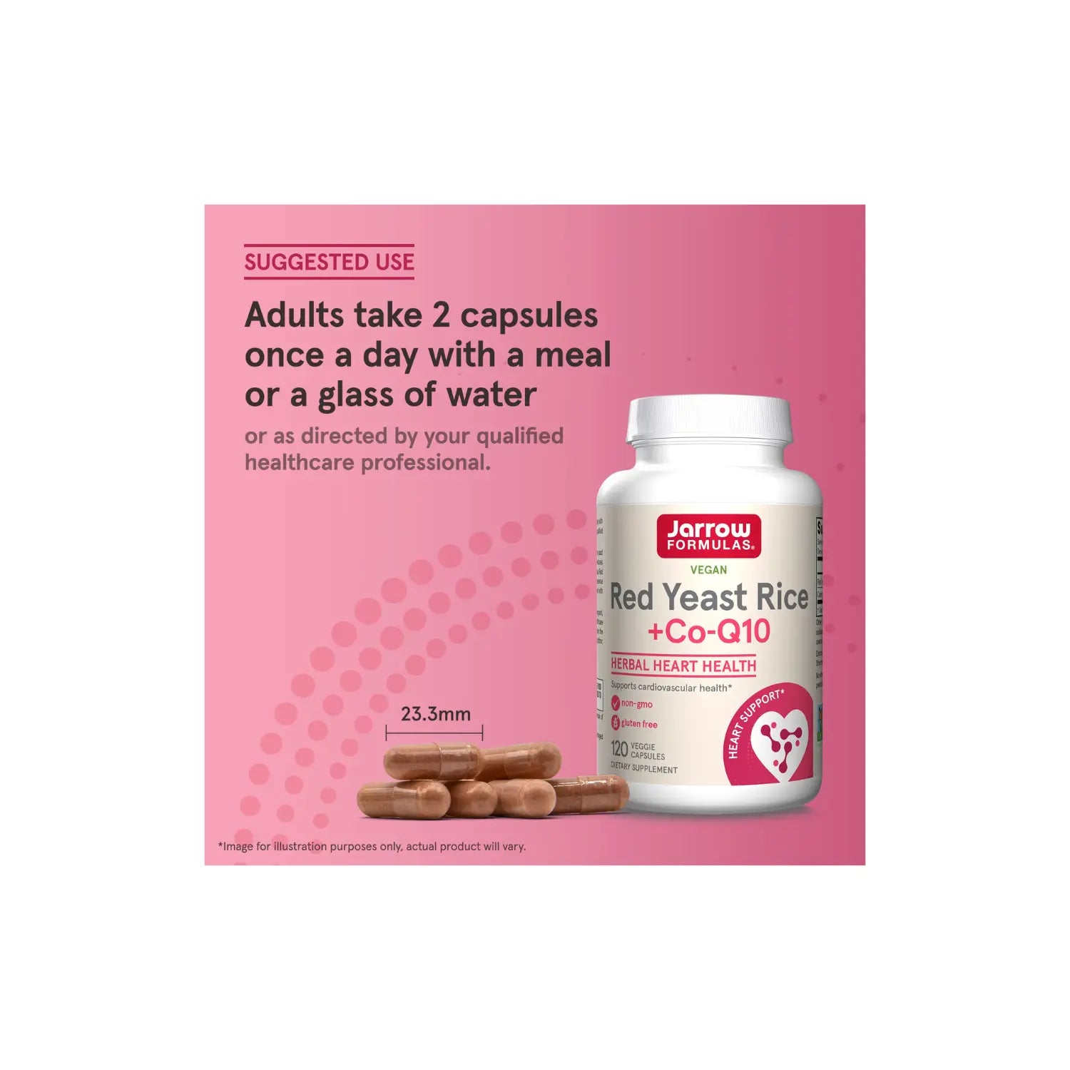 Jarrow Formulas Arroz de levadura roja + CoQ10 120 caps sfn