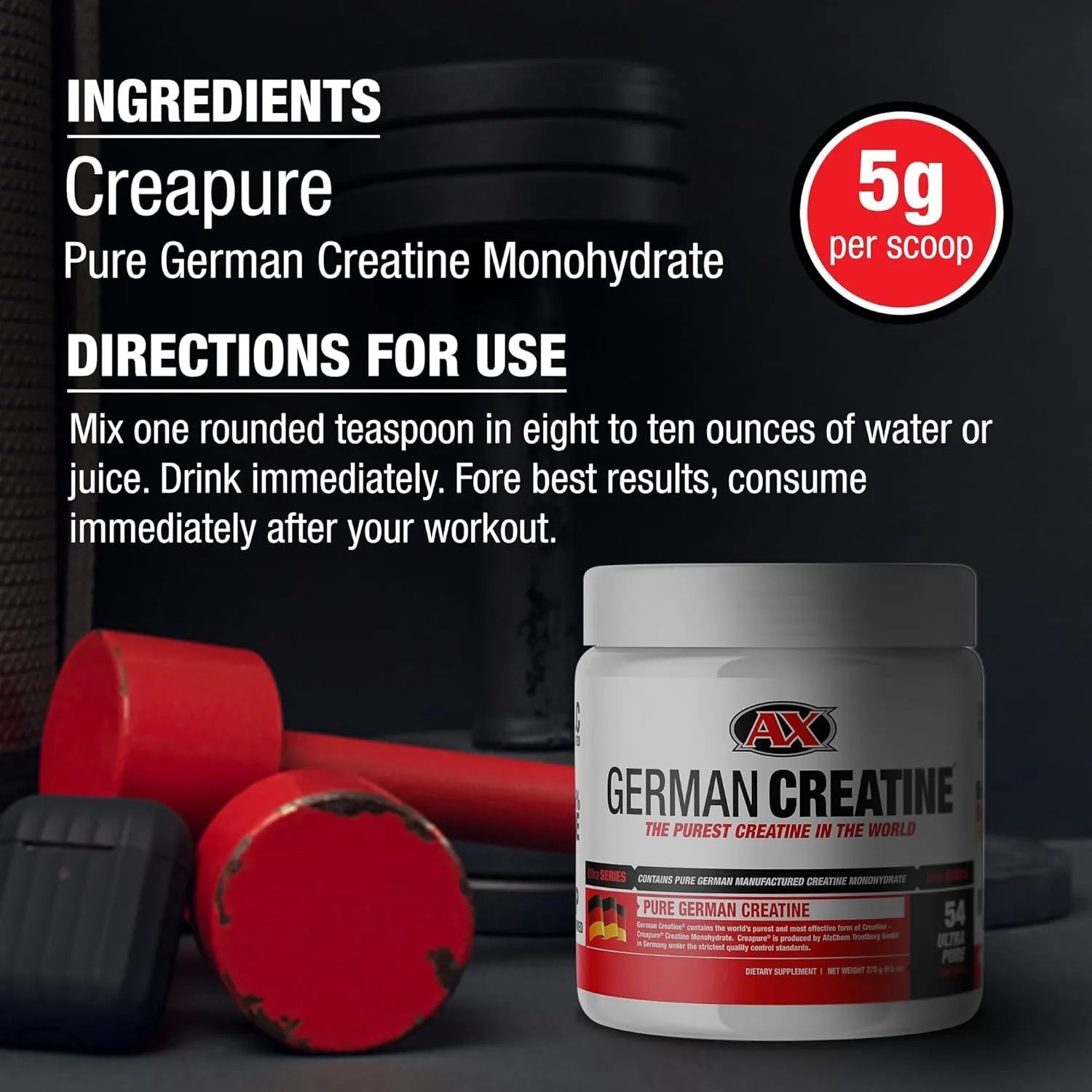 AX German Creatine 270 grams