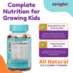 Squiggle Kid's Multi + Iron 100 gummies
