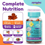 Squiggle Kid's Multi + Iron 100 gummies