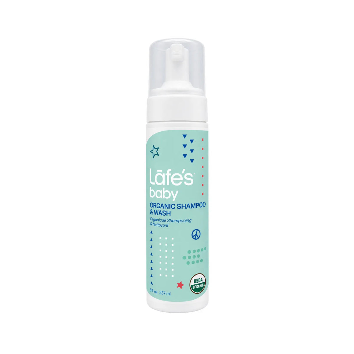 LAFE'S Shampoo Orgánico para Bebé 8 fl oz / 237 ml | Limpieza suave para cabello y cuero cabelludo delicado | Con aloe vera y extractos botánicos | Sin sulfatos ni químicos agresivos | Shampoo natural para bebé
