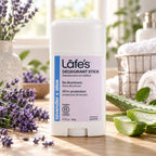 LAFE'S Desodorante Natural en Barra Lavanda + Aloe 2.25 oz | Protección contra el mal olor | Sin aluminio clorhidrato | Ingredientes naturales y orgánicos | Desodorante natural