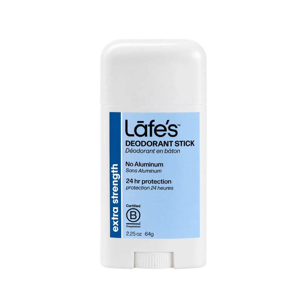 LAFE'S Desodorante Natural en Barra Extra Fuerte 2.25 oz | Protección contra el mal olor hasta 24 horas | Sin aluminio ni bicarbonato de sodio | Ingredientes naturales y orgánicos | Desodorante natural