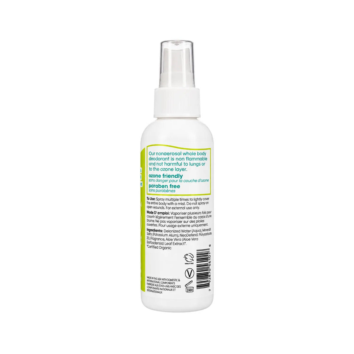 LAFE'S Desodorante Corporal Natural Cítricos + Bergamota 4 oz / 118 ml | Protección natural contra el mal olor | Con minerales y aceites esenciales | Sin aluminio ni químicos agresivos | Desodorante corporal natural