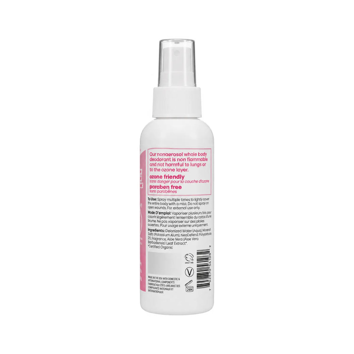 LAFE'S Desodorante Corporal Natural Rosa de Playa + Peonia 4 oz / 118 ml | Protección natural contra el mal olor | Con minerales y extractos botánicos | Sin aluminio ni químicos agresivos | Desodorante corporal natural