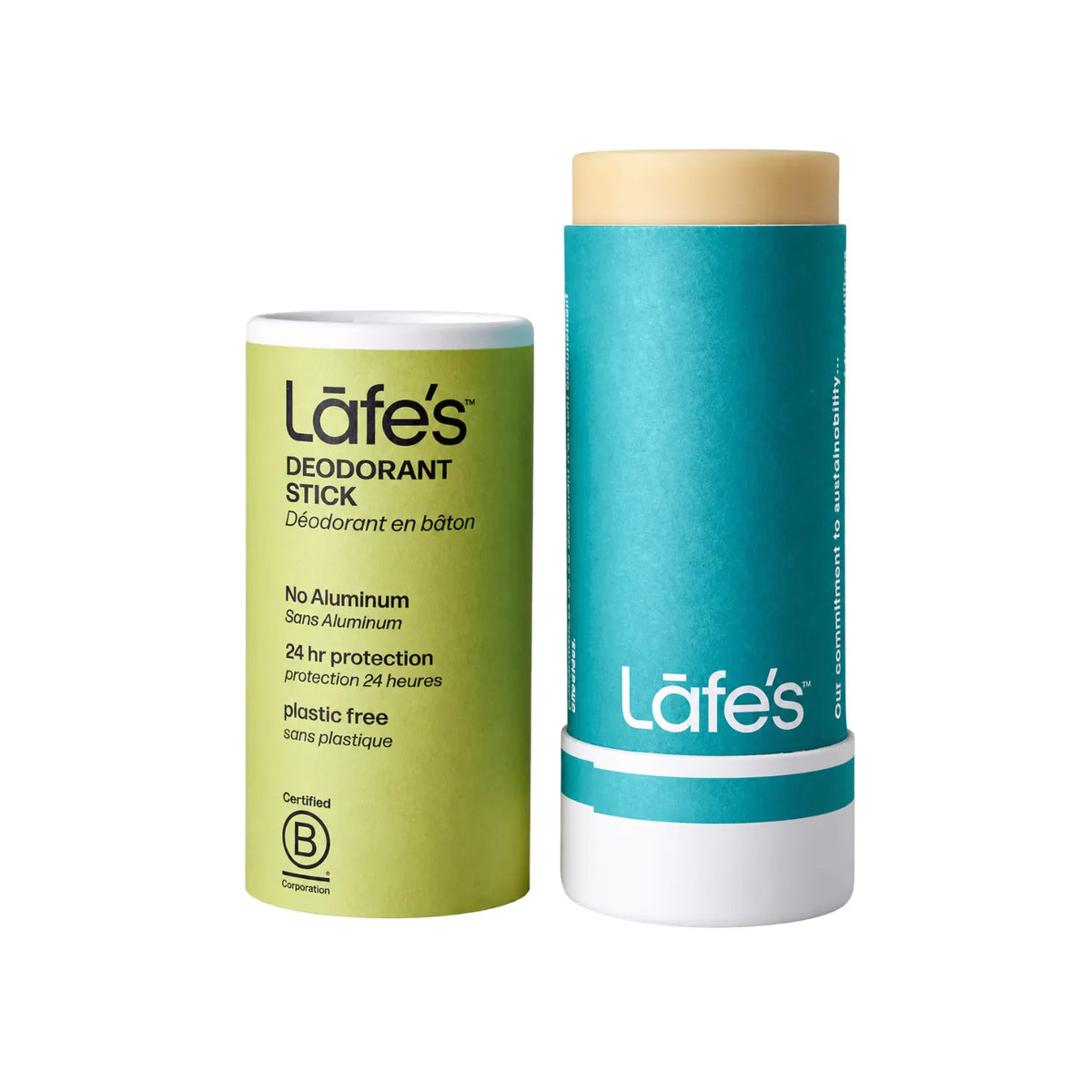 LAFE'S Desodorante Natural en Barra de Papel Cítricos + Bergamota 2.25 oz | Protección contra el mal olor por 24 horas | Sin aluminio ni bicarbonato de sodio | Ingredientes naturales y orgánicos | Desodorante vegano