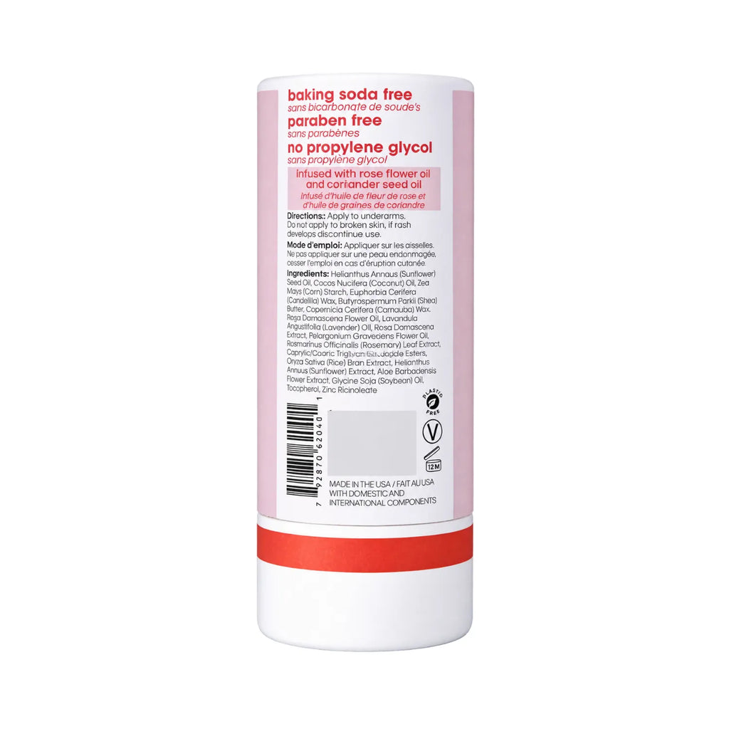 LAFE'S Desodorante Natural en Barra de Papel Rosa + Cilantro 2.25 oz | Protección contra el mal olor por 24 horas | Sin aluminio ni bicarbonato de sodio | Ingredientes naturales y orgánicos | Desodorante vegano
