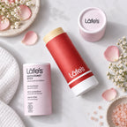LAFE'S Desodorante Natural en Barra de Papel Rosa + Cilantro 2.25 oz | Protección contra el mal olor por 24 horas | Sin aluminio ni bicarbonato de sodio | Ingredientes naturales y orgánicos | Desodorante vegano