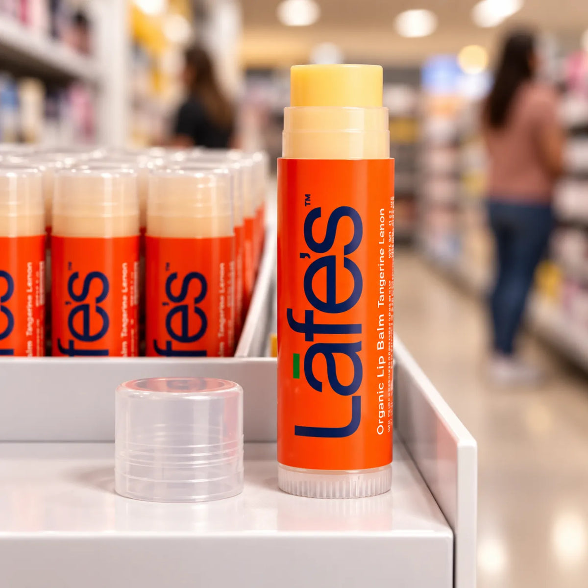LAFE'S Bálsamo Labial Orgánico Limón + Mandarina | Hidratación y protección natural para los labios | Con aceites y mantecas vegetales | Sin parabenos ni ingredientes artificiales | Bálsamo labial natural