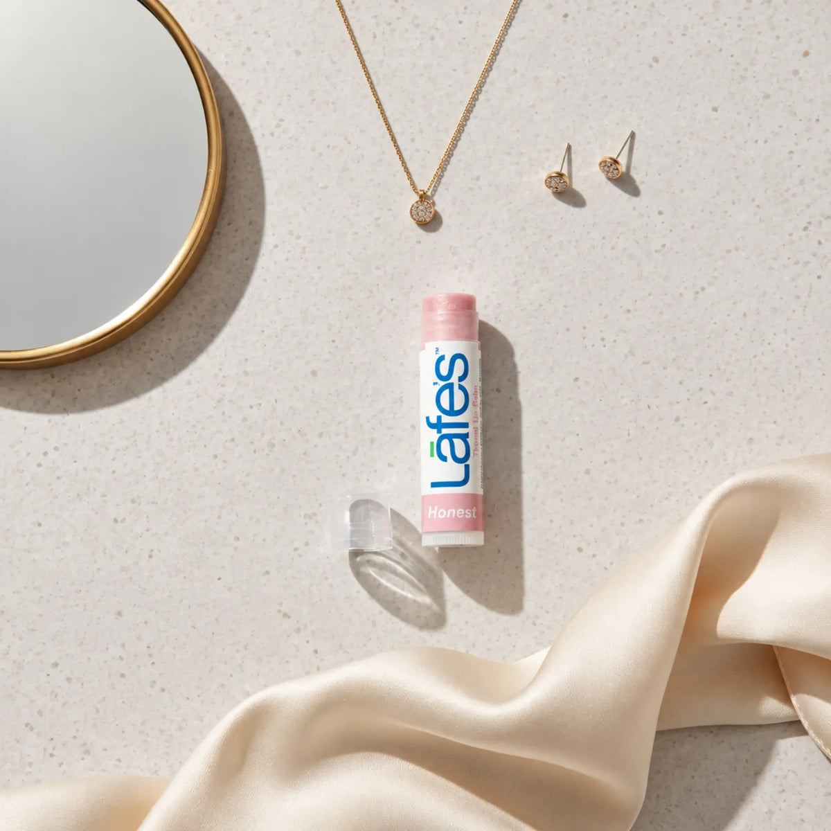 LAFE'S Bálsamo Labial Orgánico con Color Honest | Hidratación y color natural para labios | Con mantecas y aceites vegetales | Sin parabenos ni ingredientes artificiales | Bálsamo labial natural con color