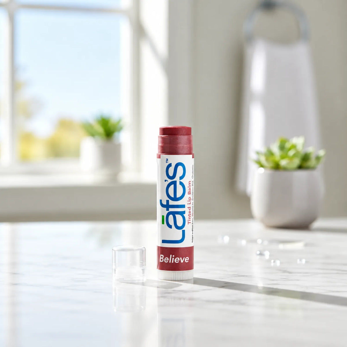 LAFE'S Bálsamo Labial Orgánico con Color Believe | Hidratación y color natural para labios | Con mantecas y aceites vegetales | Sin parabenos ni ingredientes artificiales | Bálsamo labial natural con color