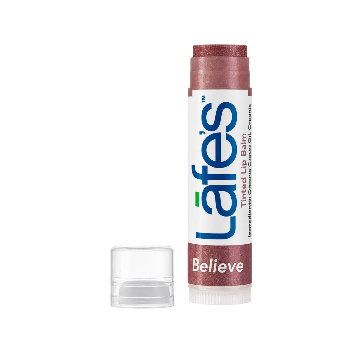 LAFE'S Bálsamo Labial Orgánico con Color Believe | Hidratación y color natural para labios | Con mantecas y aceites vegetales | Sin parabenos ni ingredientes artificiales | Bálsamo labial natural con color