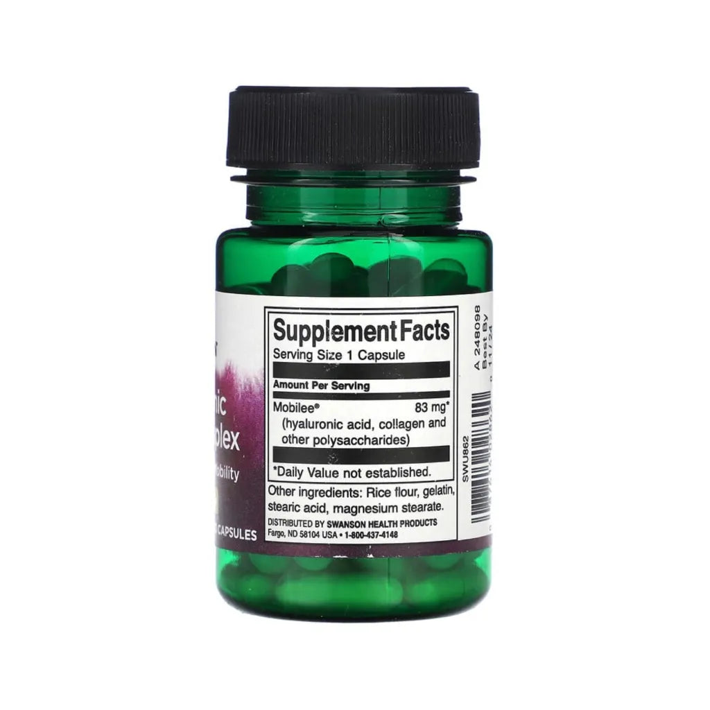 SWANSON COMPLEJO DE ÁCIDO HIALURÓNICO 83MG 60 CAPSULAS SFN