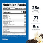 Nutricost Proteína de Caseína Micelar 2.27 kg (5 lb) 71 Porciones Vainilla