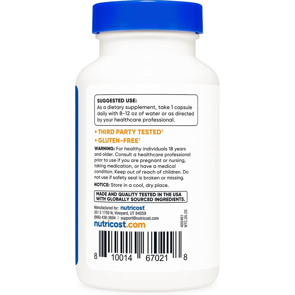 Nutricost Vanadio + Cromo 2 mg 180 Cápsulas Vegetales