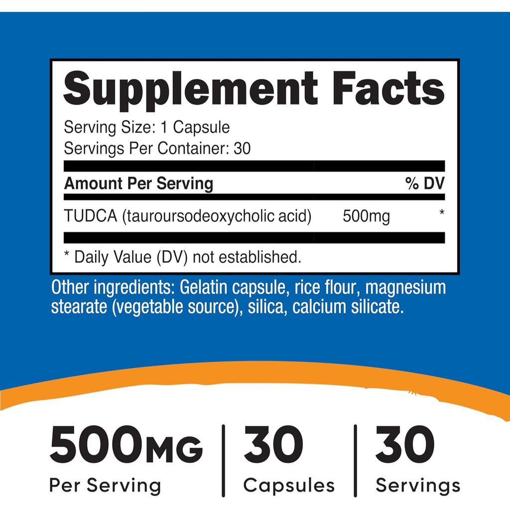 Nutricost TUDCA 500 mg 30 Cápsulas